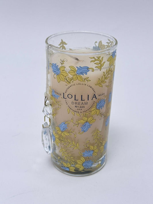 Lollia Dream No 25 Candle New Decorative Floral Glass Jar White Tea Honeysuckle Scent