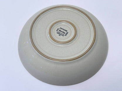 Denby Linen Coupe Pasta Bowl 8 Inch Stoneware Made In England Vintage Tableware 2000s