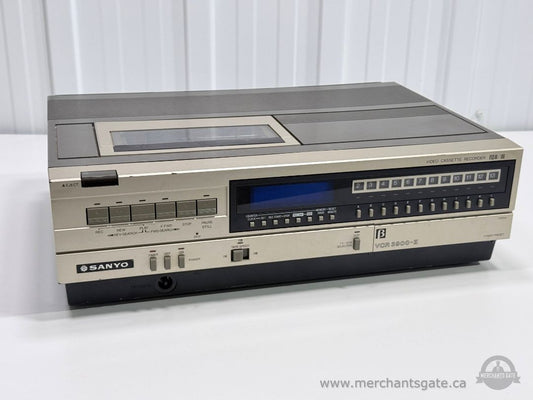 Vintage Sanyo VCR 3900-II Beta Video Cassette Recorder Tested Working