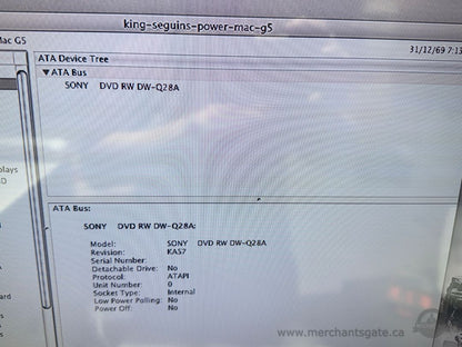 Apple Power Mac G5 Dual 2GHz Tower Desktop Computer PowerPC G5 ATI Radeon