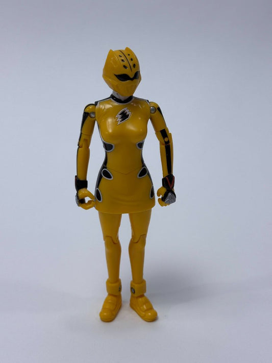 Yellow Power Ranger Action Figure – 2000s Bandai Dino Thunder Collectible Toy