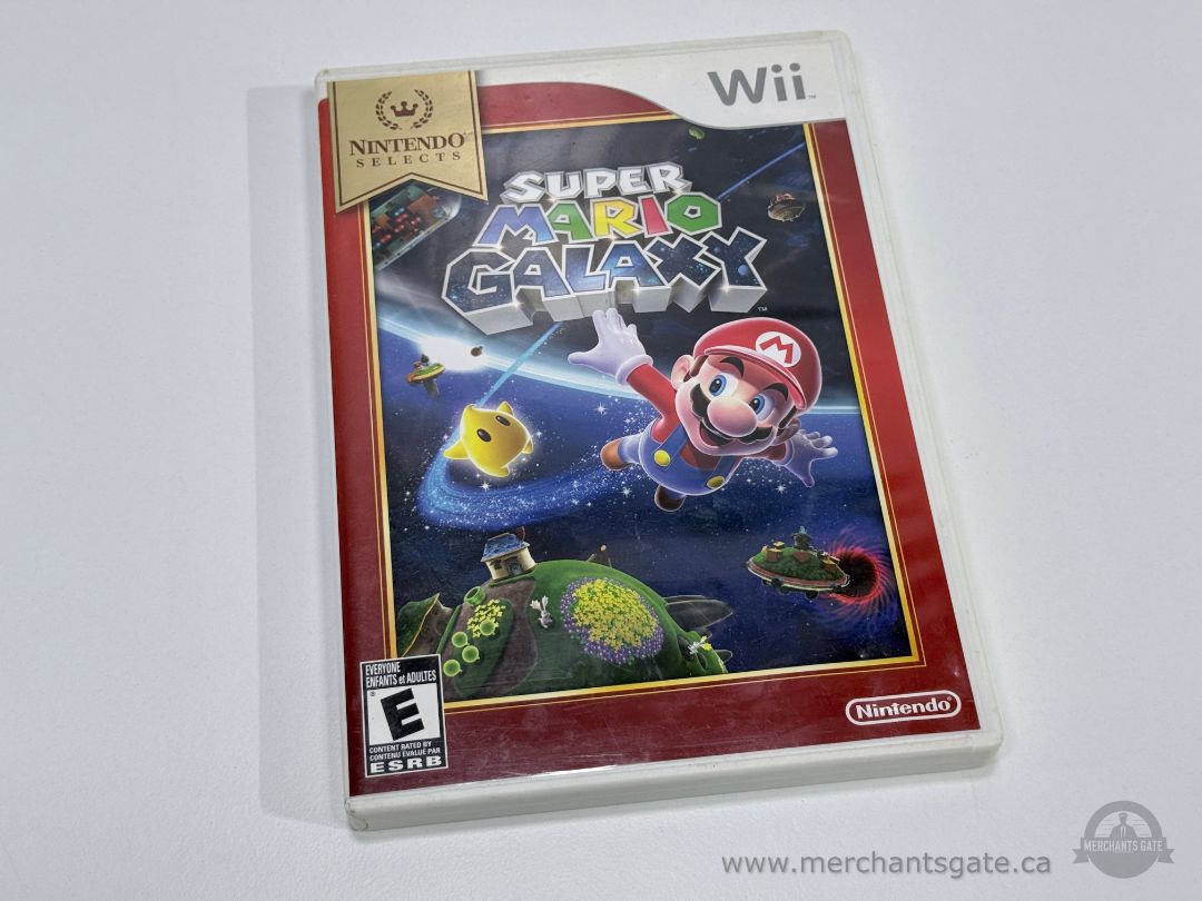 Super Mario Galaxy Wii Nintendo Selects Game in Case