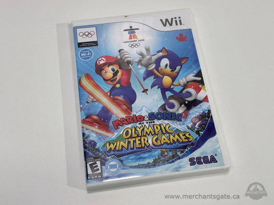 Mario and Sonic at the Olympic Winter Games Wii Game in Case Sega Nintendo