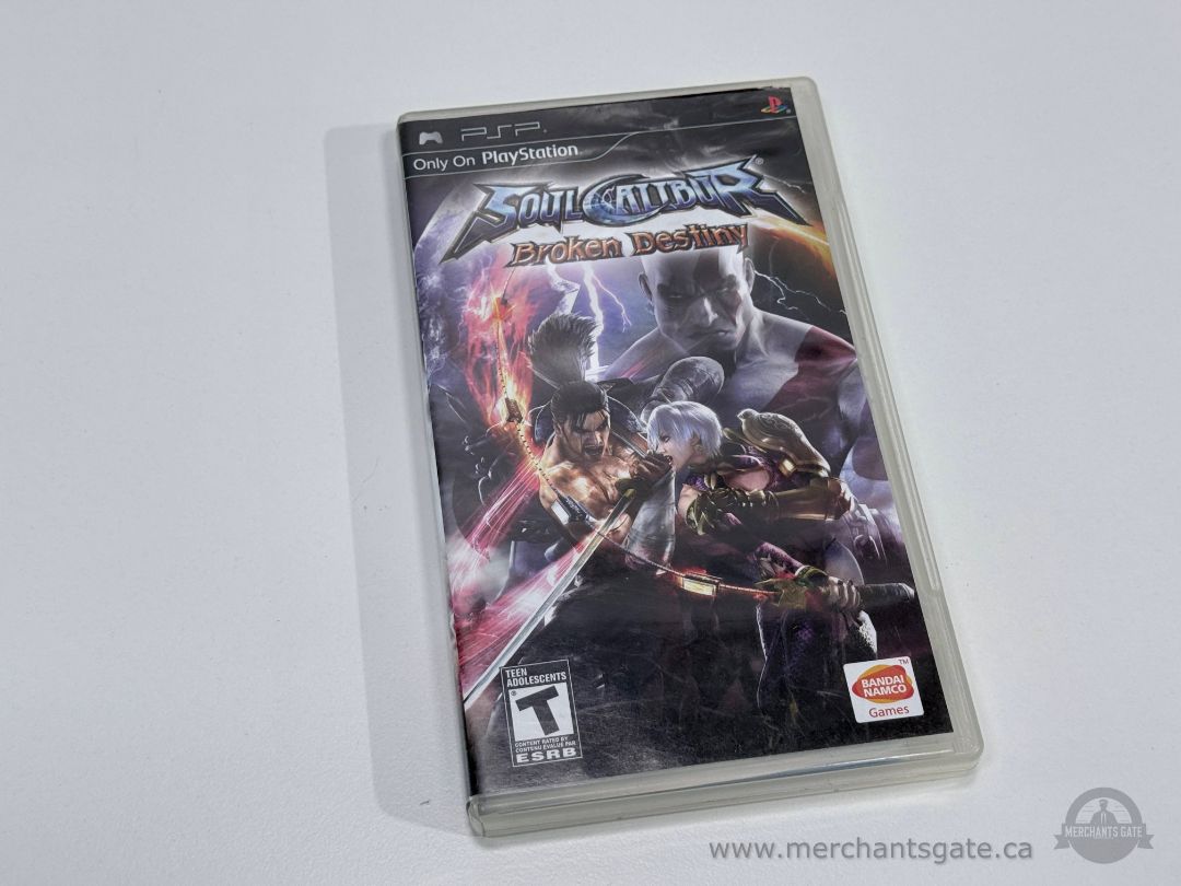 Soulcalibur Broken Destiny PSP Game in Case Fighting Bandai Namco