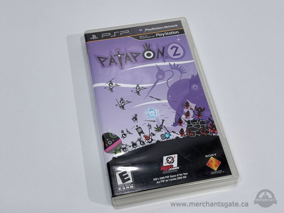 Patapon 2 PSP Game in Case Rhythm Strategy Sony