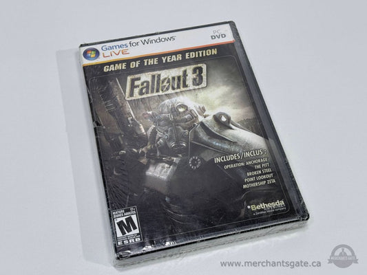 Fallout 3 Game of the Year Edition PC DVD Games for Windows Live