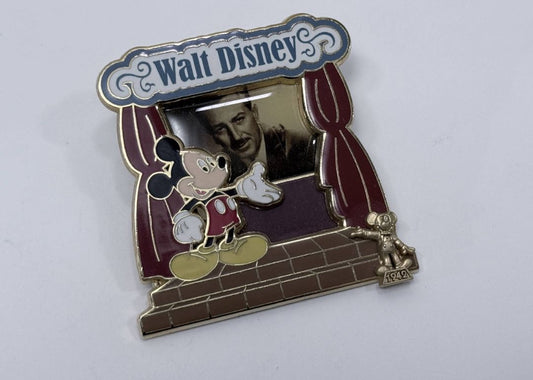 Disney Trading Pin Walt Disney Mickey Mouse 1942 Framed Portrait Collectible