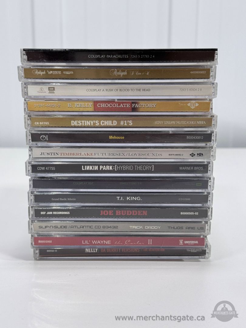 Mixed Music CD Lot Pop Rock Hip Hop Albums Coldplay Linkin Park Destiny Child