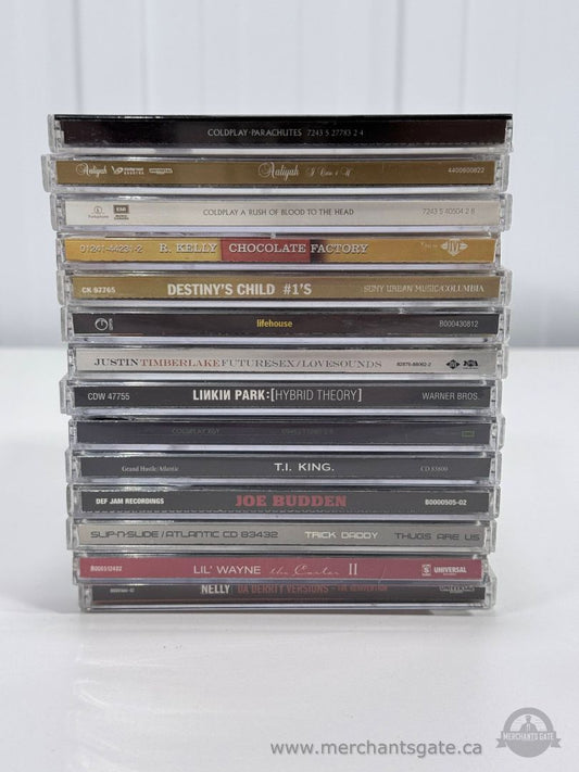 Mixed Music CD Lot Pop Rock Hip Hop Albums Coldplay Linkin Park Destiny Child