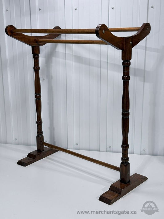 Vintage Wooden Quilt Rack Blanket Stand