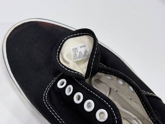 Vans Authentic Black Canvas Sneakers Mens Size 10 Skate Shoes Low Top