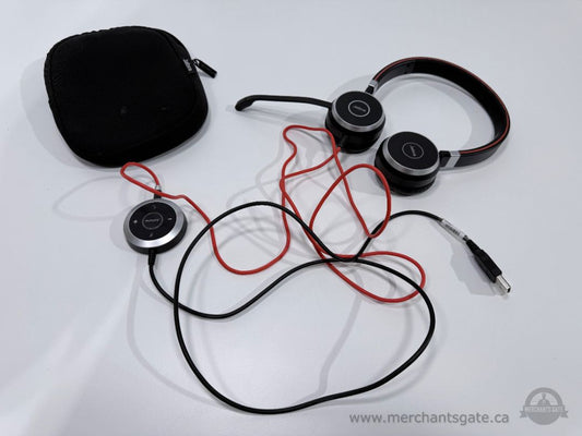 Jabra GN Wired USB Headset with Microphone Control Unit and Case