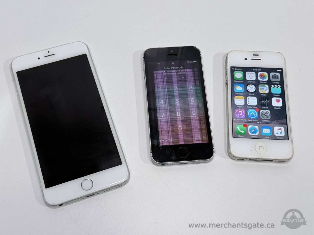 Apple iPhone Lot of 3 (iPhone 6 Plus, iPhone SE, iPhone 4/4S) AS-IS Parts Repair