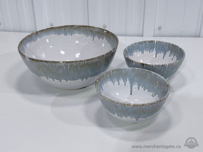 Barcela Drip Glaze Ceramic Bowl Set Made In Portugal