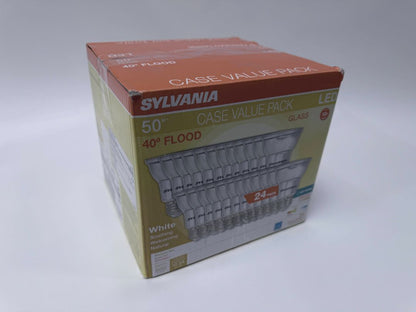 Sylvania LED Flood Light Bulbs 24 Pack PAR20 50W Equivalent 3000K 500 Lumens Open Box