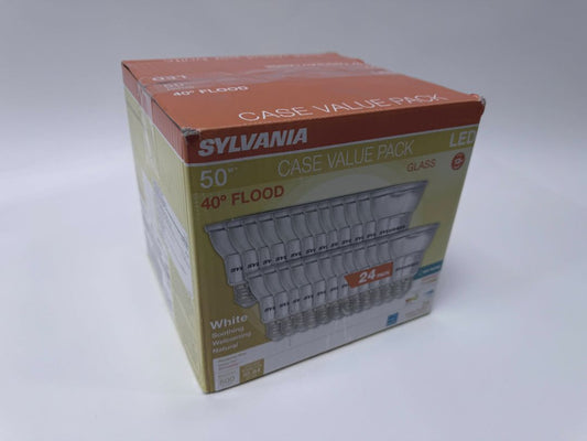 Sylvania LED Flood Light Bulbs 24 Pack PAR20 50W Equivalent 3000K 500 Lumens Open Box