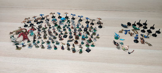 Ral Partha Huge Lot 114 Pieces 1970's - 1990's Painted / D&D RARE Pcs