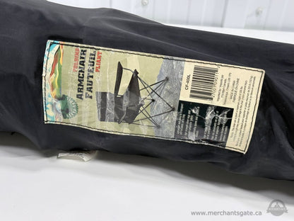 Folding Camping Chair with Carry Bag Black Portable Outdoor Chair