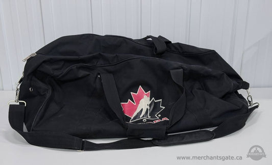 Canada Hockey Equipment Bag 34" Black Carry Duffel Bag with Shoulder Strap