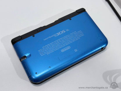 Nintendo 3DS XL Blue Handheld Console with Charger Stylus Tested Factory Reset