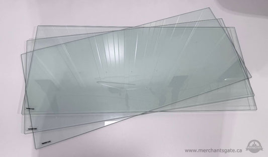 Tempered Glass Shelf Panels 31" x 13.75" 5.8mm Thick Set of 3