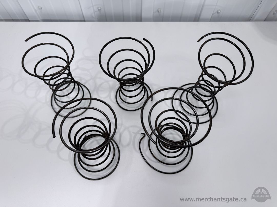 Set of 5 Antique Sofa Coil Springs Vintage Upholstery Furniture Repair 1920s Salvaged