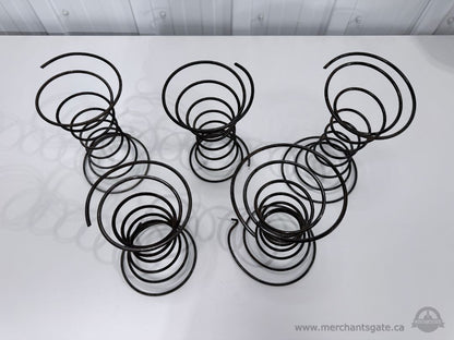 Set of 5 Antique Sofa Coil Springs Vintage Upholstery Furniture Repair 1920s Salvaged