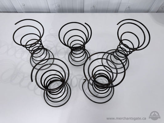Set of 5 Antique Sofa Coil Springs Vintage Upholstery Furniture Repair 1920s Salvaged