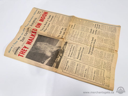 1969 Ottawa Journal Moon Landing Newspaper Apollo 11 Souvenir Edition