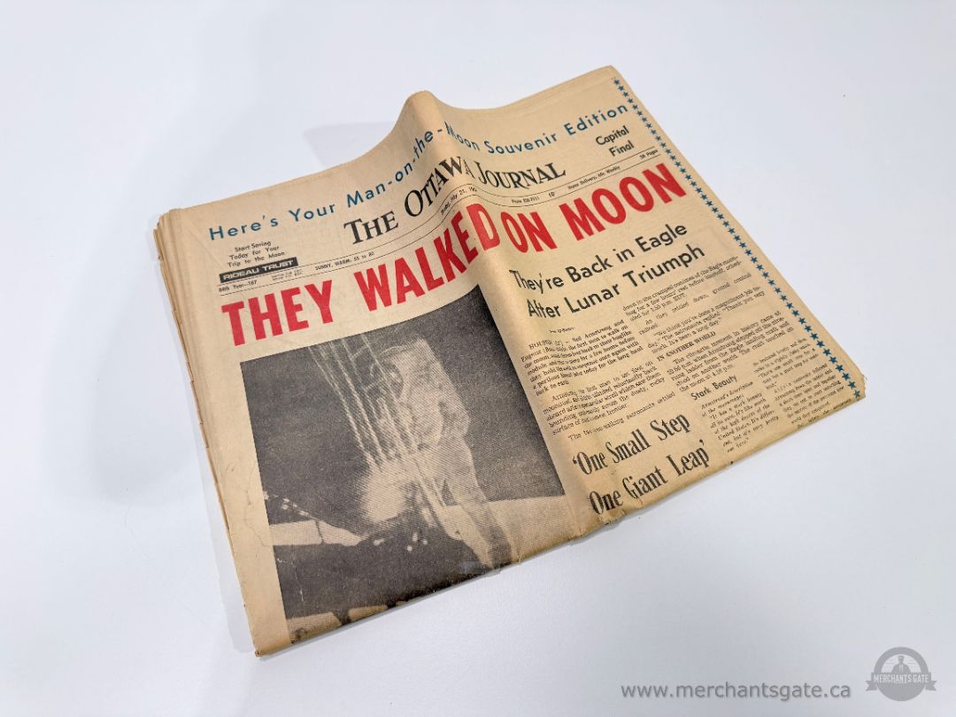 1969 Ottawa Journal Moon Landing Newspaper Apollo 11 Souvenir Edition