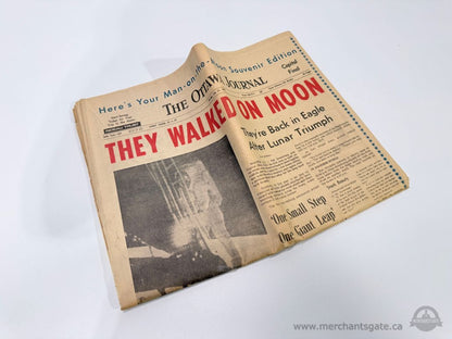 1969 Ottawa Journal Moon Landing Newspaper Apollo 11 Souvenir Edition
