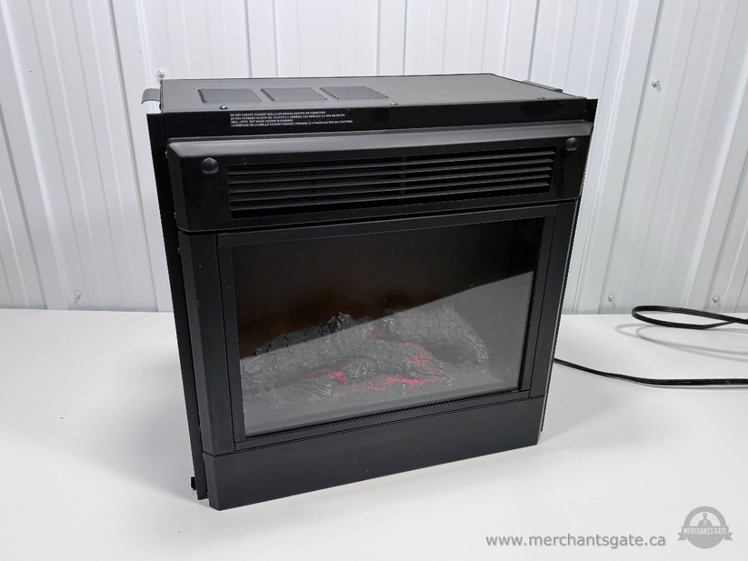 Star Elite Electric Fireplace Insert Heater Faux Flame Black 1500W Freestanding