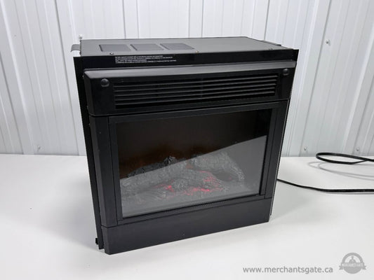 Star Elite Electric Fireplace Insert Heater Faux Flame Black 1500W Freestanding