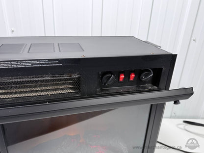 Star Elite Electric Fireplace Insert Heater Faux Flame Black 1500W Freestanding