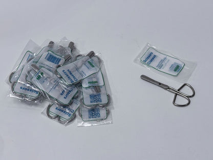 New Lot of 19 Nickel Plated Scissors Individually Packaged