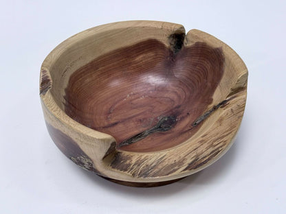 Hand Turned Red Cedar Bowl Signed Dated 2020s