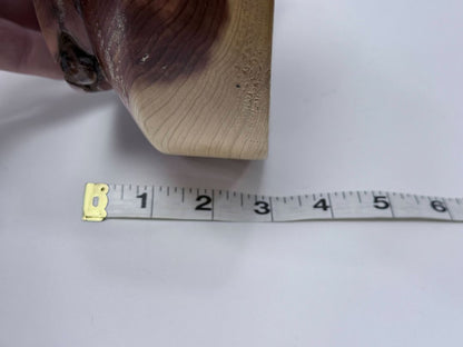 Hand Turned Red Cedar Bowl Signed Dated 2020s