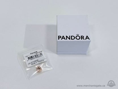 Like new Pandora 14K Rose Gold Plated Studded Clip Charm 782716C00