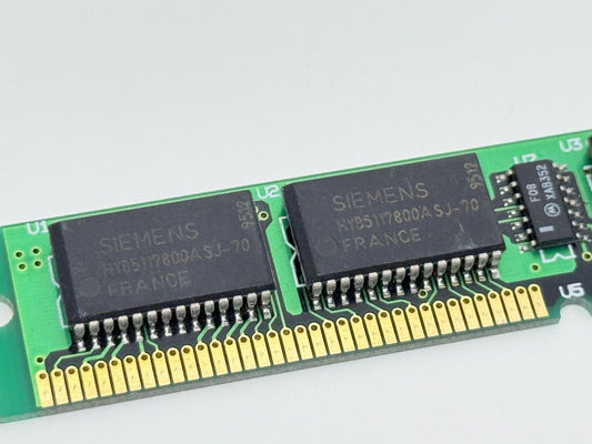 Siemens 8MB Vintage Desktop RAM Stick Early 1990s Memory Module Collectible Component
