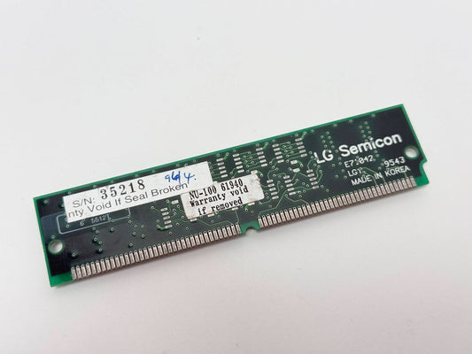 LG Semicon E70842 4MB 72 Pin SIMM RAM Stick Vintage Memory Module
