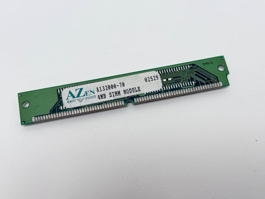 Azen EDO 72 Pin SIMM Vintage RAM Stick A132000 4MB 1990s Computer Memory Module