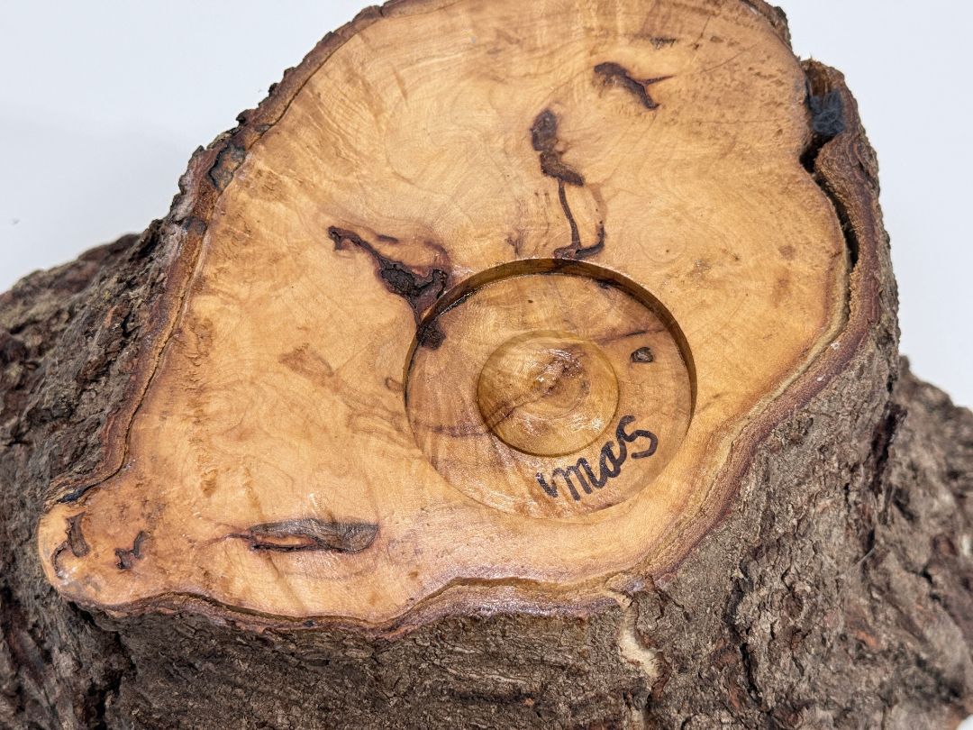 Hand Turned Natural Edge Burl Wood Bowl Live Edge Rustic Artisan Wooden Centerpiece
