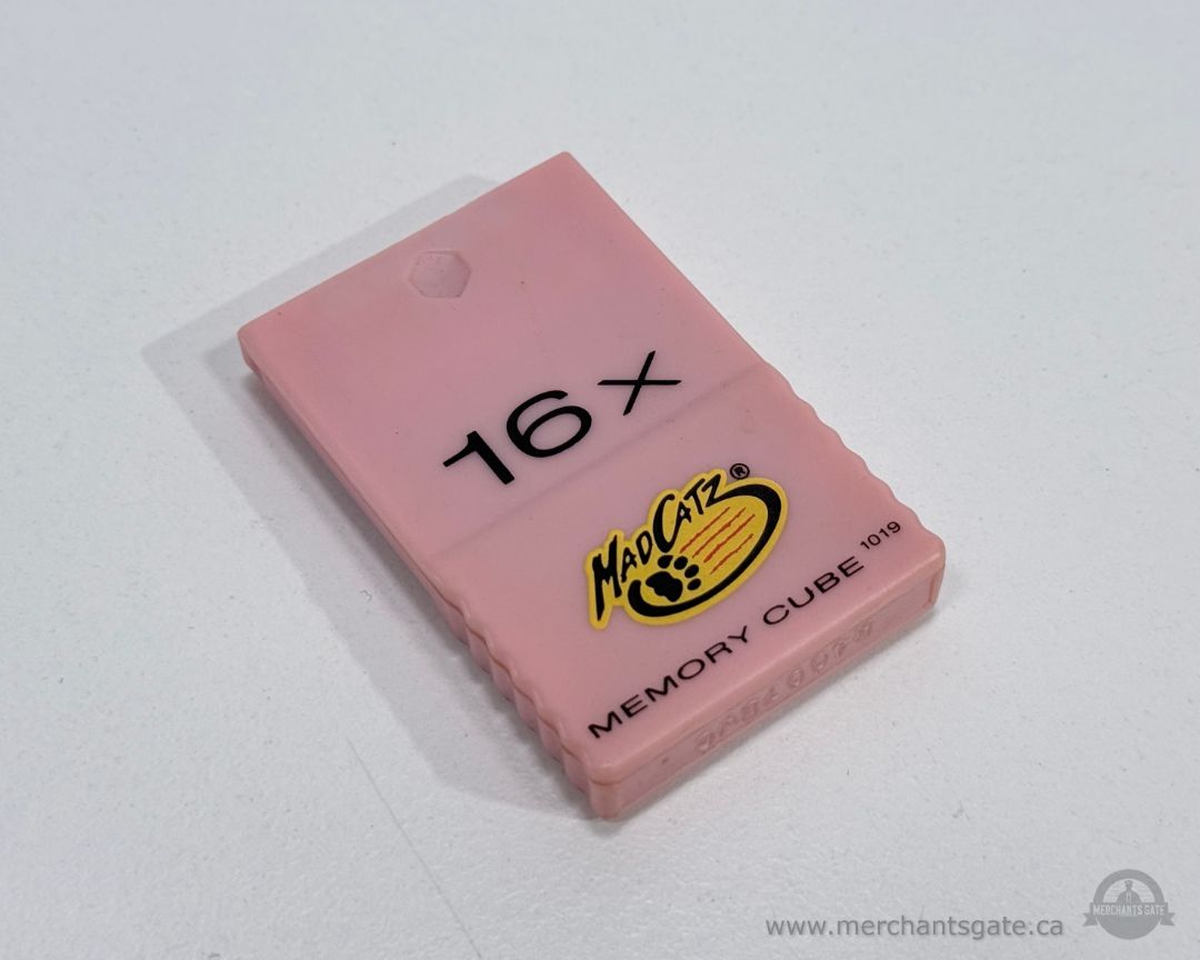 Mad Catz 16X Memory Cube Nintendo GameCube Memory Card Pink Model 1019