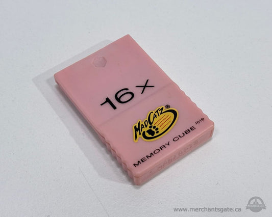 Mad Catz 16X Memory Cube Nintendo GameCube Memory Card Pink Model 1019