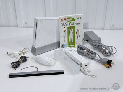 Nintendo Wii Console Bundle Complete System Wii Fit Plus Original Nintendo Accessories