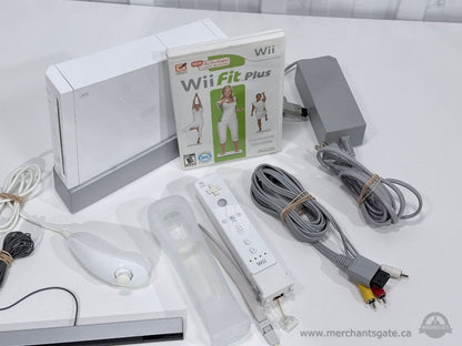 Nintendo Wii Console Bundle Complete System Wii Fit Plus Original Nintendo Accessories