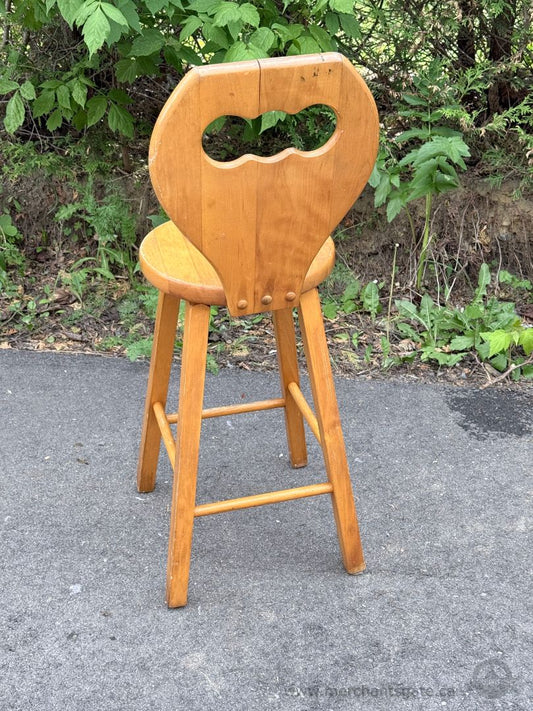 Solid Wood Bar Stool Kitchen Decorative Chair