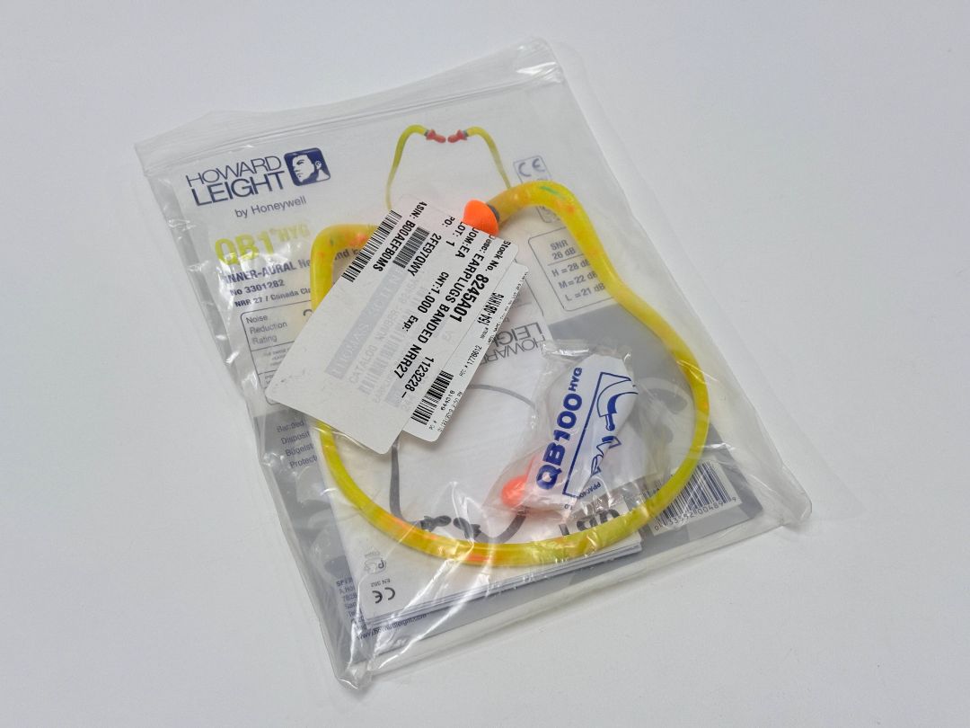 Howard Leight QB100HYG Banded Earplugs Hearing Protection Safety Earmuff Alternative