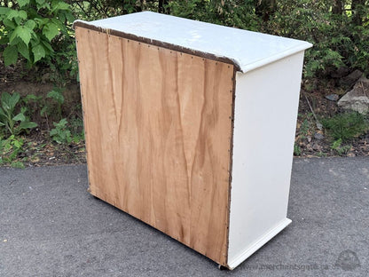 Solid Wood 4 Drawer Dresser Rustic Farmhouse Painted Chest