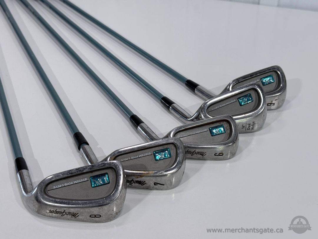 Vintage MacGregor DX Golf Club Set Woods Irons Dual Wedge Head Covers